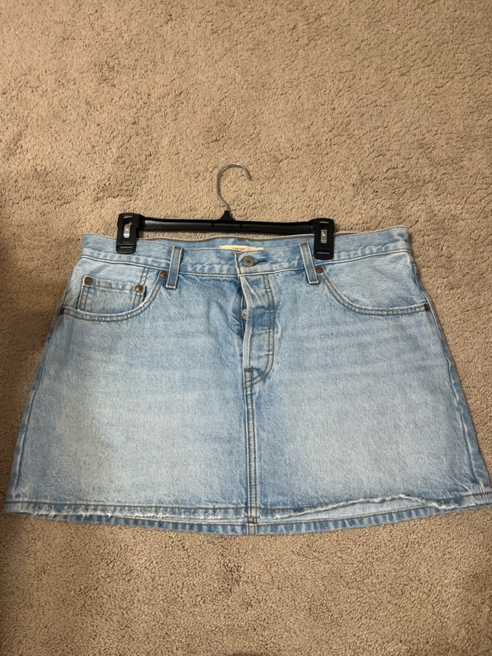 Levi's Light Blue Denim Mini Skirt